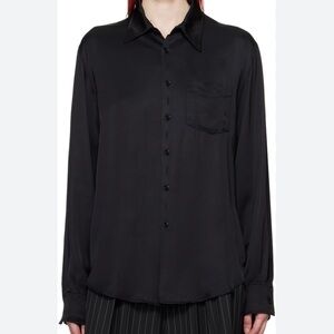 Calvin Rucker Oversized Button Down Blouse Top Classic Basic Capsule Wardrobe